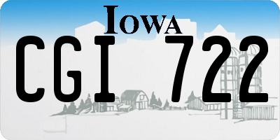 IA license plate CGI722