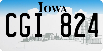IA license plate CGI824