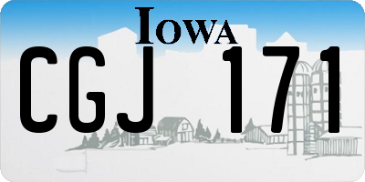 IA license plate CGJ171