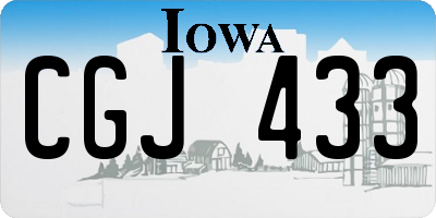 IA license plate CGJ433