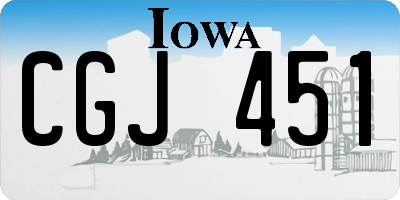 IA license plate CGJ451