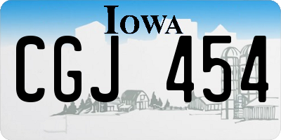 IA license plate CGJ454