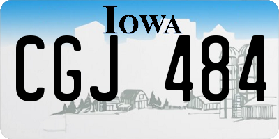 IA license plate CGJ484