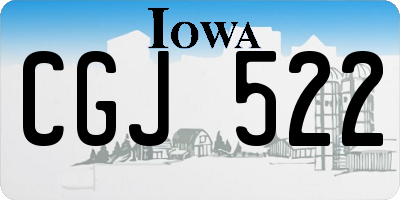 IA license plate CGJ522