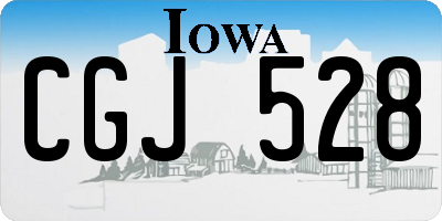 IA license plate CGJ528