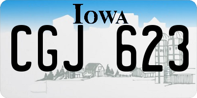 IA license plate CGJ623