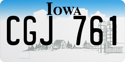 IA license plate CGJ761