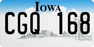 IA license plate CGQ168