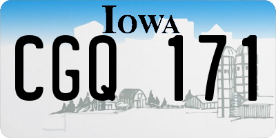 IA license plate CGQ171