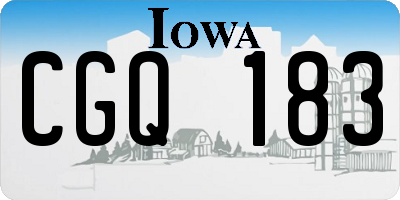 IA license plate CGQ183