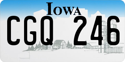 IA license plate CGQ246