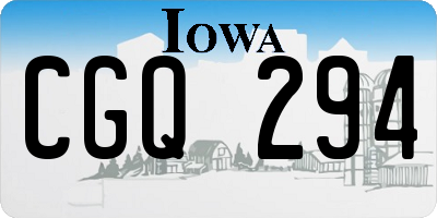 IA license plate CGQ294