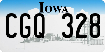IA license plate CGQ328