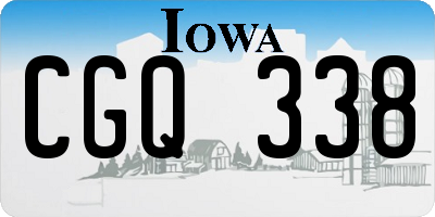 IA license plate CGQ338