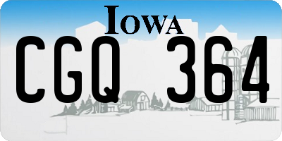 IA license plate CGQ364