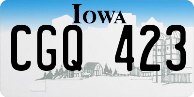 IA license plate CGQ423