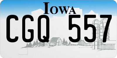 IA license plate CGQ557