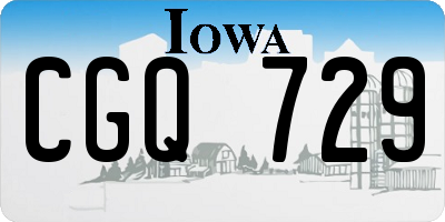 IA license plate CGQ729