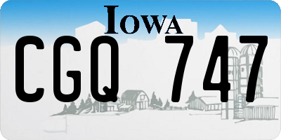 IA license plate CGQ747