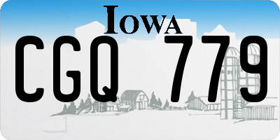 IA license plate CGQ779