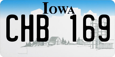 IA license plate CHB169