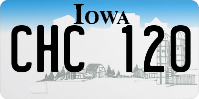 IA license plate CHC120