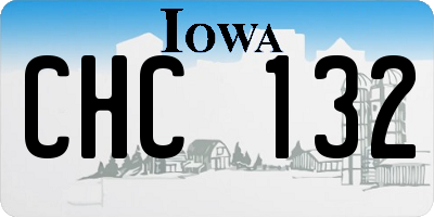 IA license plate CHC132
