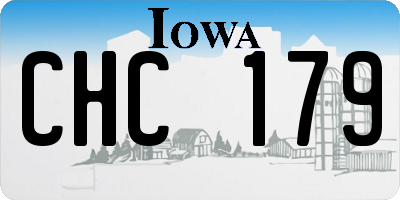 IA license plate CHC179