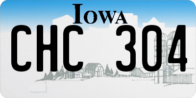 IA license plate CHC304