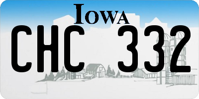 IA license plate CHC332