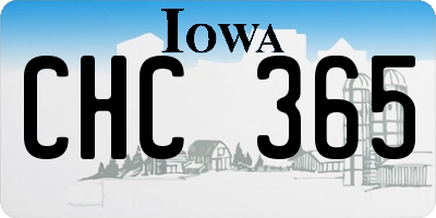 IA license plate CHC365