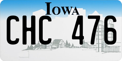 IA license plate CHC476