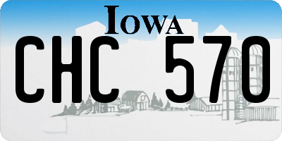 IA license plate CHC570