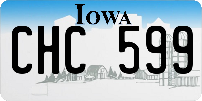 IA license plate CHC599