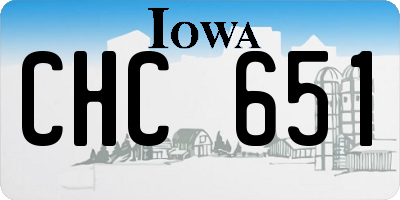IA license plate CHC651