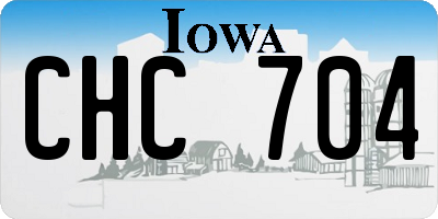 IA license plate CHC704
