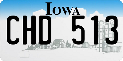 IA license plate CHD513