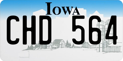 IA license plate CHD564