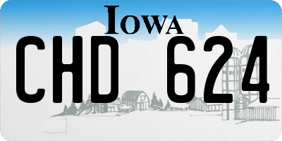 IA license plate CHD624