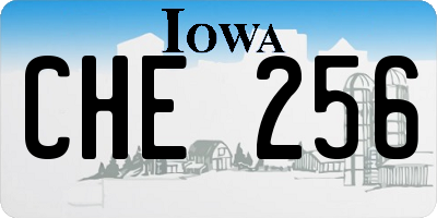 IA license plate CHE256
