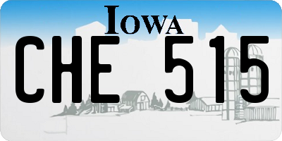 IA license plate CHE515