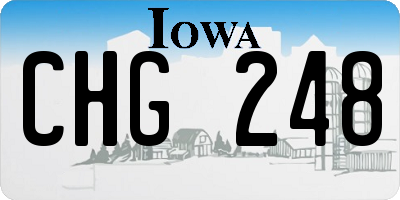 IA license plate CHG248