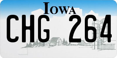 IA license plate CHG264