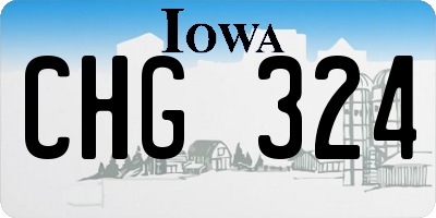 IA license plate CHG324