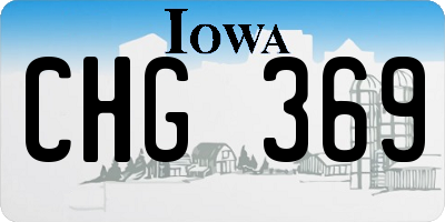 IA license plate CHG369