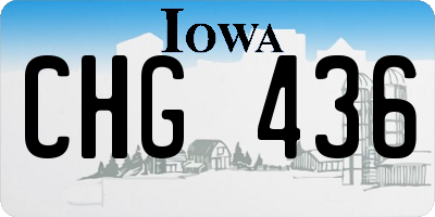 IA license plate CHG436