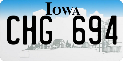 IA license plate CHG694