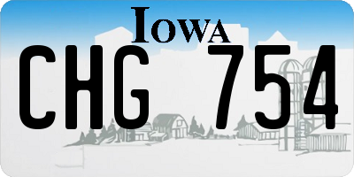 IA license plate CHG754