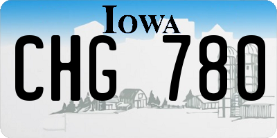 IA license plate CHG780