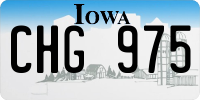 IA license plate CHG975